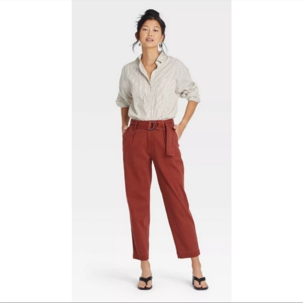 A NEW DAY Belted High Rise Ankle Pant | 6